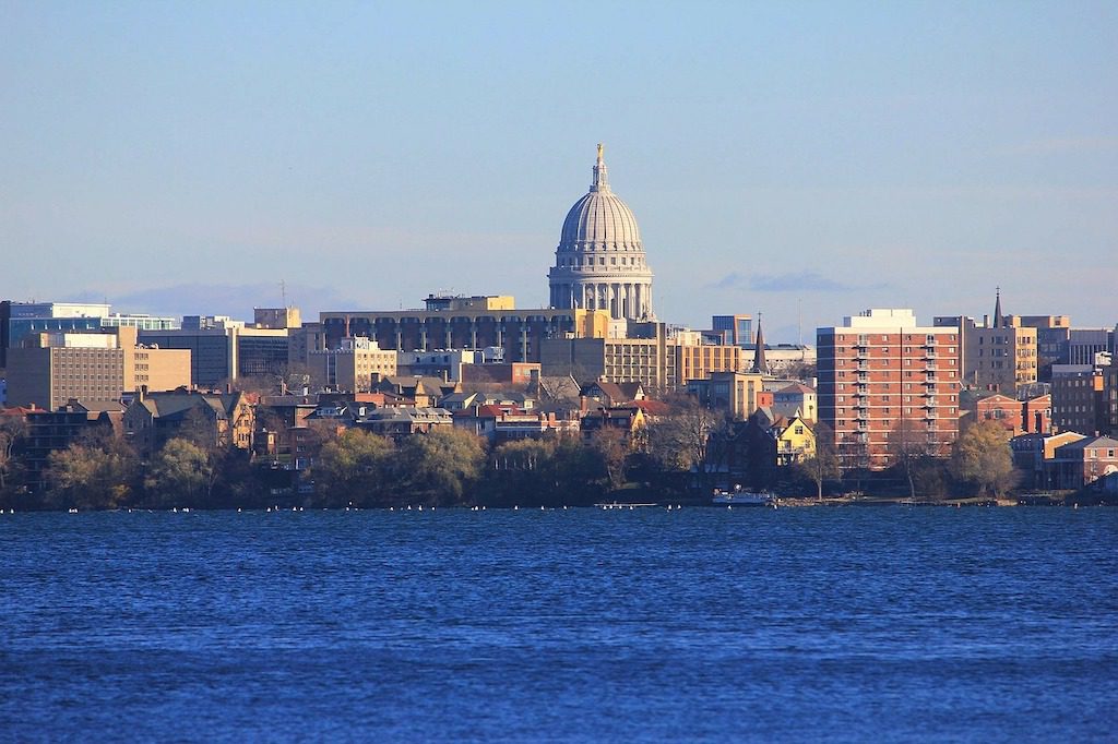 madison landscape view over water