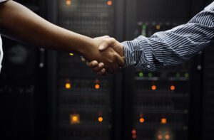 shot of two unrecognizable men shaking hands